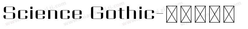 Science Gothic字体转换